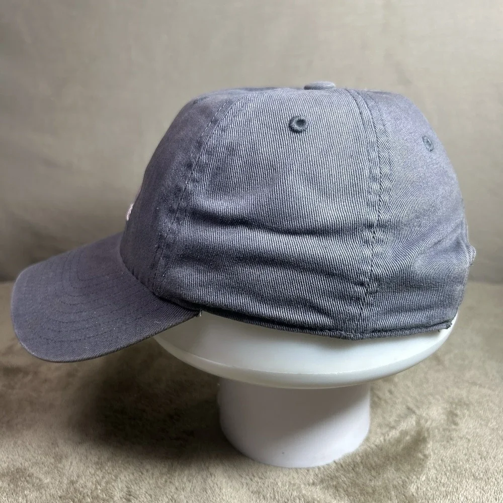 Adidas Womens Hat Gray Pink Logo Adjustable Strapback Baseball Cap OSFM‎